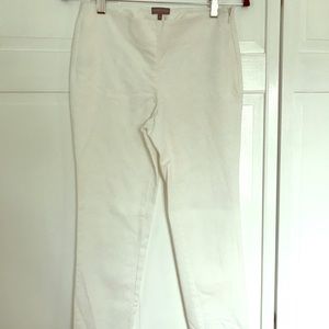 Vince Camino white skinny leg pants
